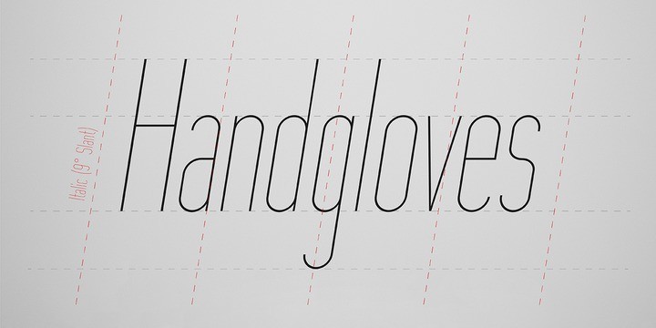 Option Condenced Hairline Italic Font preview